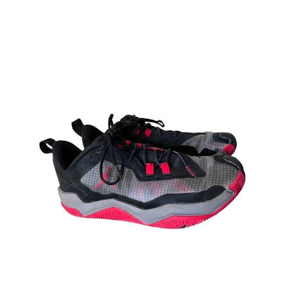 10.5 Nike Men\'s Jordan One Take 4 Black Red Low Basketball Shoes DO7193-061 main image 13